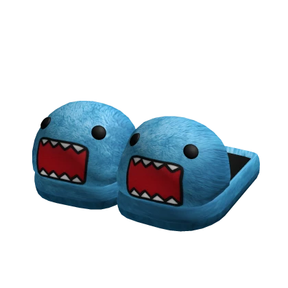 Blue Domo Beast Bear Slippers