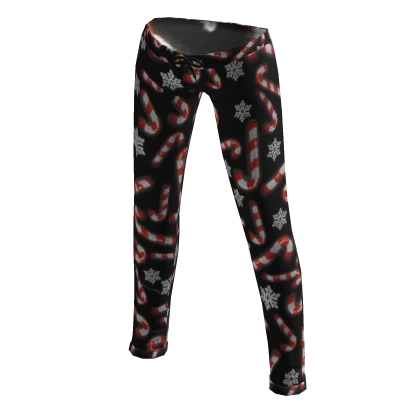 Black Christmas Pajama Bottoms