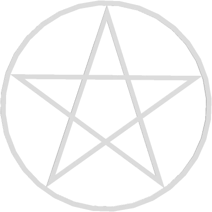 Forehead Pentacle White