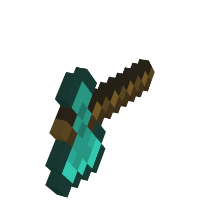 Holdeable Minecraft Diamond Axe