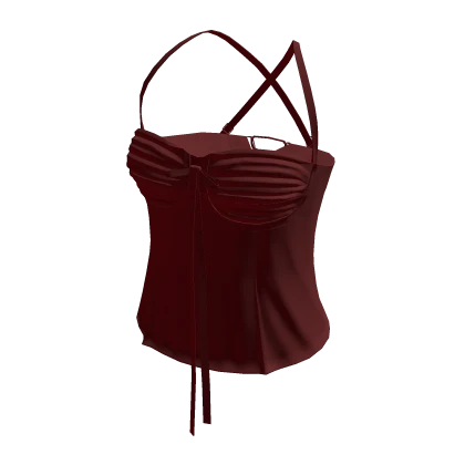 Criss Cross Red Cami Top