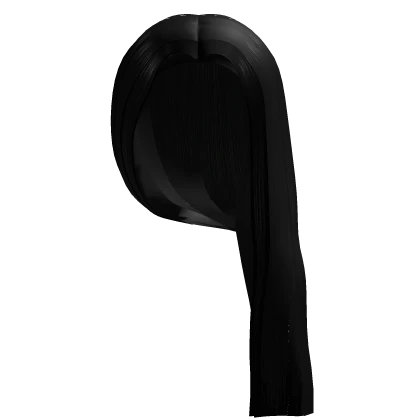 jet black side swept bussdown