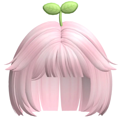 ♡ pink short cute bob sprout hair