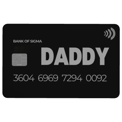 ✅ Daddy's Card