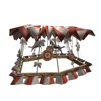 Red Carnival Carousel Cage Hoop Skirt