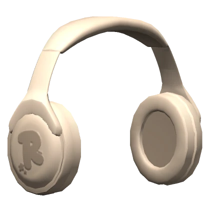 Y2K Minimalistic Headphones Beige