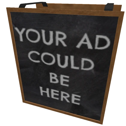 Your AD here signboard