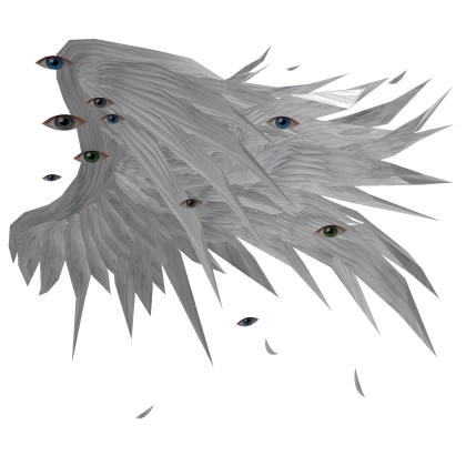 The savior's weirdcore right white feather wing