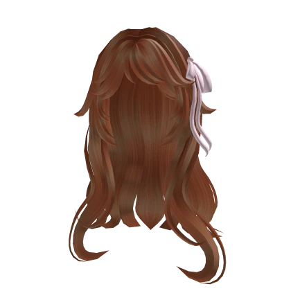 Auburn Hair w/ Pink Bow