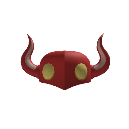 Red Horned Helmet