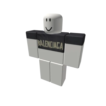 grey crop bold balenciaga tee 