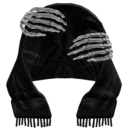 Vintage Skelton Scarf (Black) V3