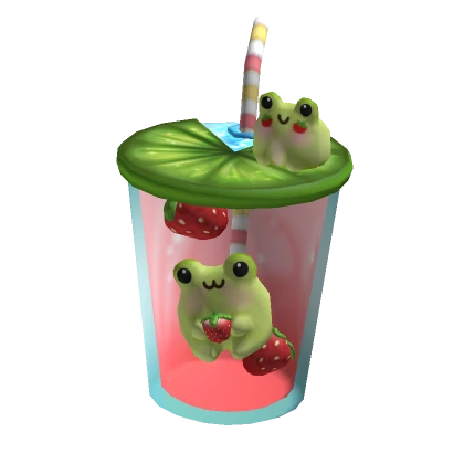 Strawberry Froggy Tea Drink