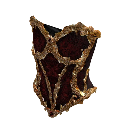 Red Royal Gilded Jewel Corset