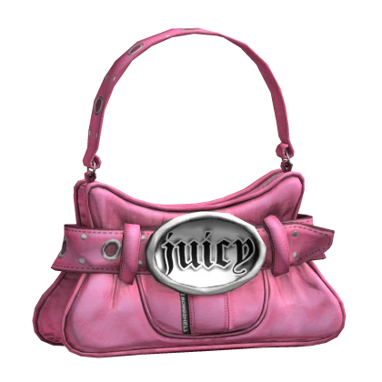 2000s McBling Juicy Belt Shoulder Bag (Pink)