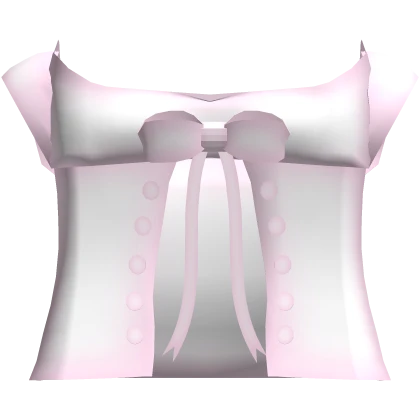 cute little open top with bow in pink