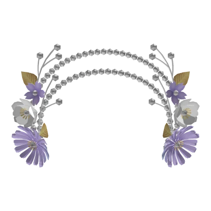 Flower Headpiece (Purple)