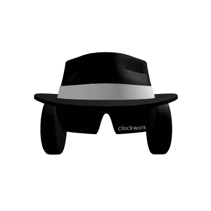 Black Clockwork Shades + Headphones + Fedora