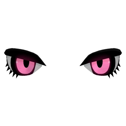 Pink Glowing Anime Eyes