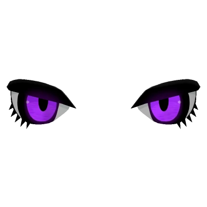 Purple Glowing Anime Eyes