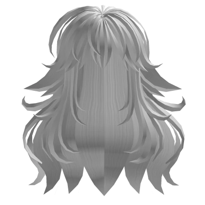 long anime hair with droopy ears white