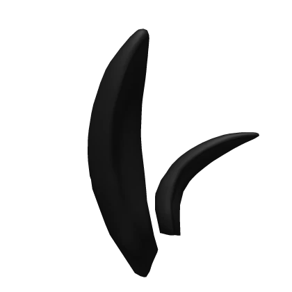 Black Shiny Bunny Ears