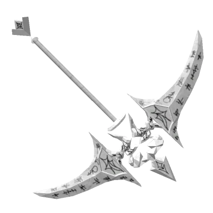 White Rune Scythe