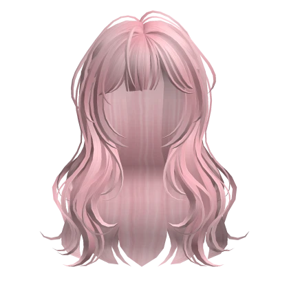 Pink Cute Wavy Hair