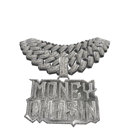 4.0 boy money chasin chain silver iced out stacked