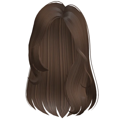 Long Wavy Classy Preppy Trendy Brunette Brown Hair