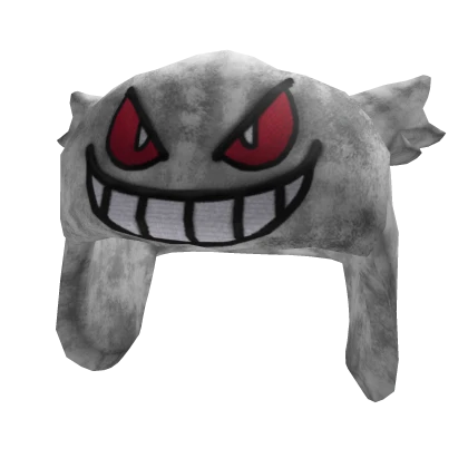 Red Eyed Gengar Ushanka (White)