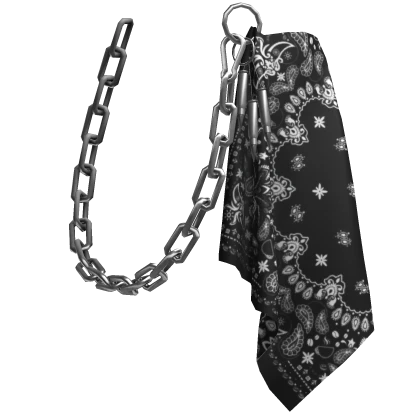 [1.0] Tucked Bandana Waist Chain w Bullets