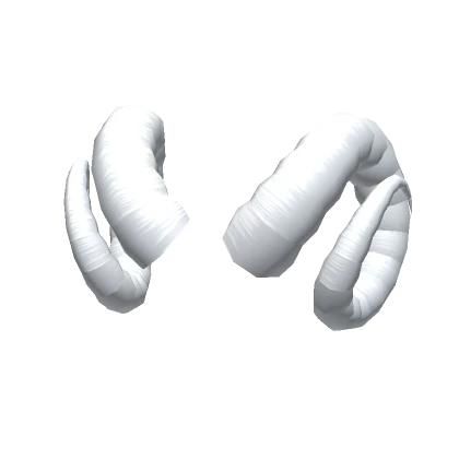 Spiral Ram Horns (White)