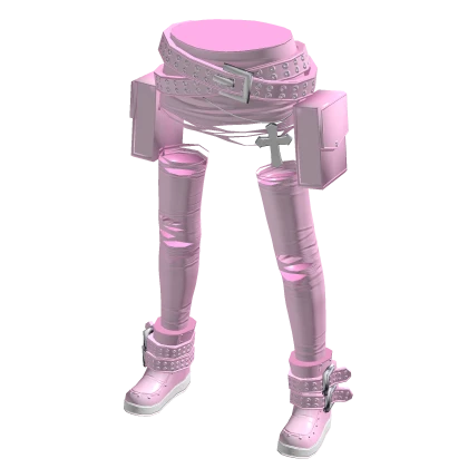 Punky Ripped Skirt Pink