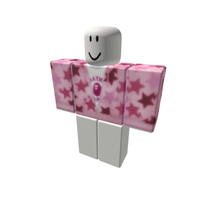 Pink BapeSta Sweater w White Tee
