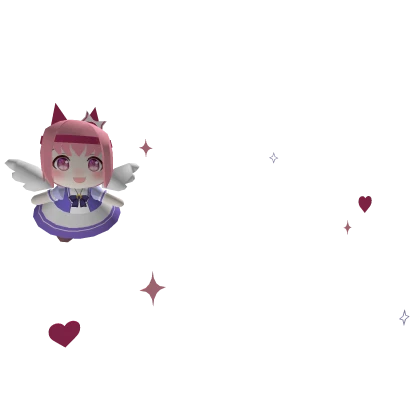 Haru Urara Aura angel with hearts