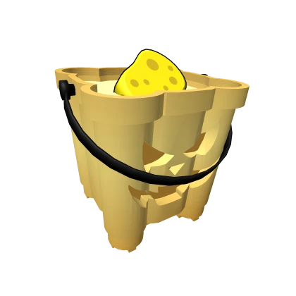 [CODE: GoldP] 🎃 Golden Bucket Pumpkin with Sponge