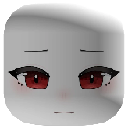 halloween cute shy vampire anime face