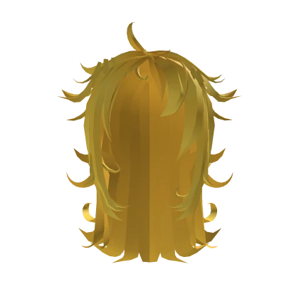 Fluffy flared out anime hair w/ curls- Noob yellow