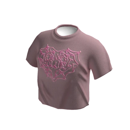Spider Set y2k grunge tee Pink