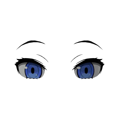 Manga Hero Eyes Blue (3D Face Accessory)