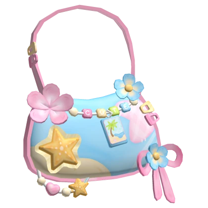 cute summer harajuku tropical hibiscus bag