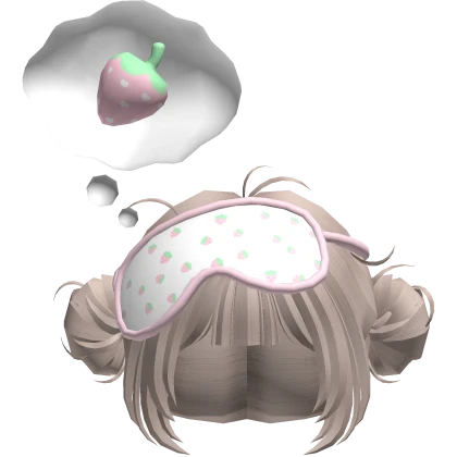 Kawaii Dreamy Pink Strawberry Pigtail Hair 🍓