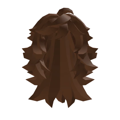 Long tied blocky hair - Brown