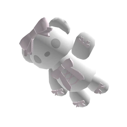 ♡ Lace Up Teddy Bear In White 