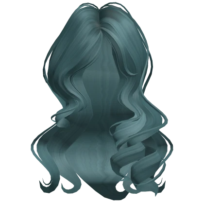 ♡ soft delicate curls in dark teal 