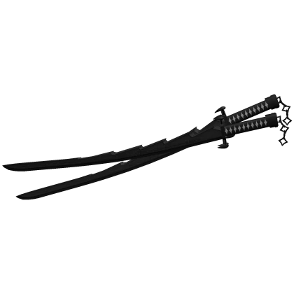 Dual Right Black Japanese Samurai Katana