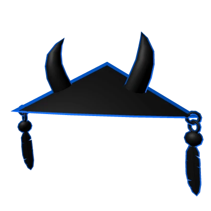 Dark Blue Oni Samurai Hat