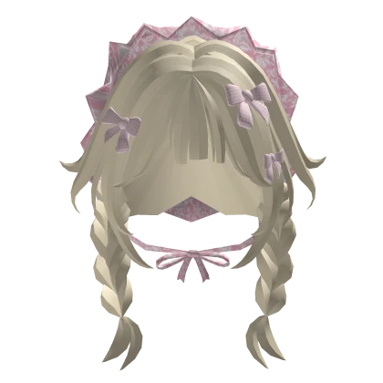 mori kei igari blonde pink shoujo pigtails bandana
