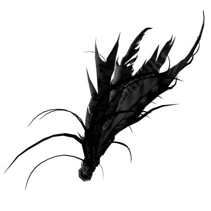 Feather Fancy Gaian Black Nature Bead Hat